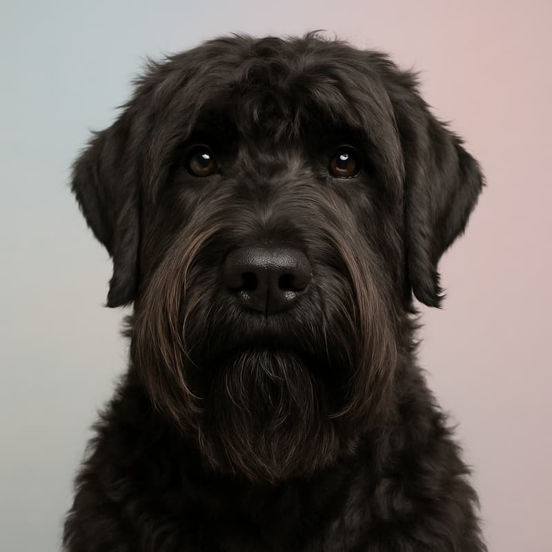 Black Russian Terrier dog breed